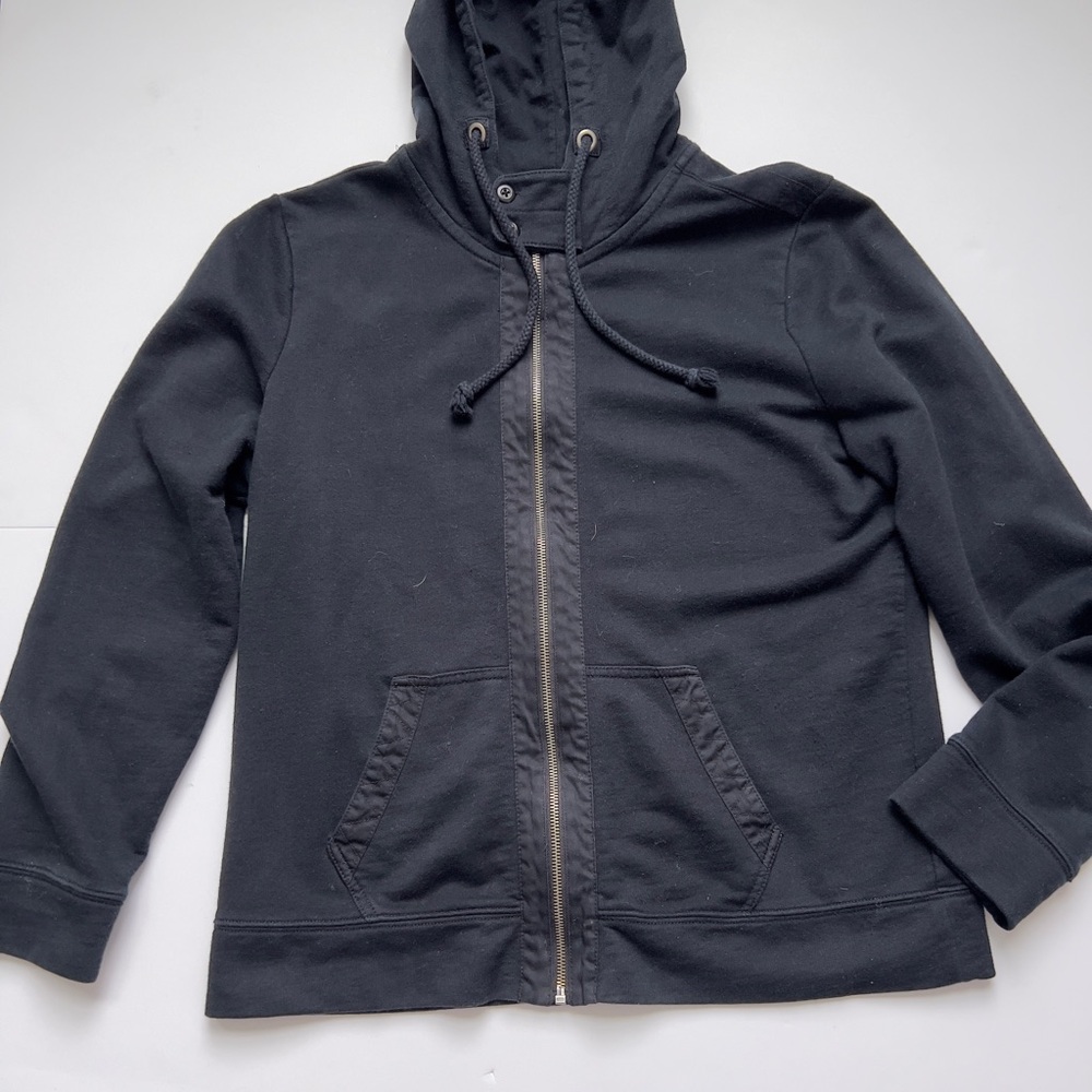 Ralph Lauren Black Zip-Up Hooded Jacket - Picture 2 of 5